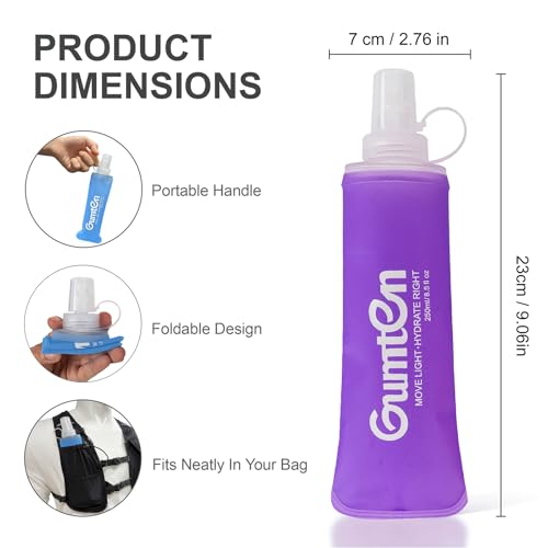 Running Vest for Women, Hydration Vest with Adjustable Chest Straps for Marathon Jogging Hiking Cycling - size: Taro Purple, style: Running Vest with 1 Soft Flask (250 ml)