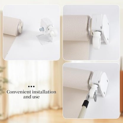 Roller Blind Bracket Replacement for Coolaroo Sun Shades White - color: White, size: 1 set bracket