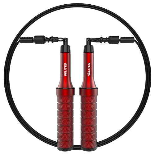 Velites Earth 2.0 Official CrossFit Games Jump Rope, Double Unders - color: Red