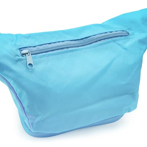 HY-FAN Hydration Fanny Pack with Bladder, 17oz BPA-Free, Hands-Free Design, Secure Pockets, Ideal for Athletic Outdoor Activities, Travel and More - Sky Blue - color: Sky Blue