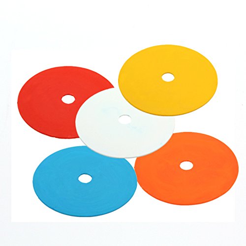 Flat Cones Spot Markers Soccer Basketball Sports Speed Agility Training - color: Blue