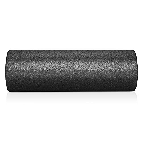 Philosophy Gym 18" High-Density Foam Roller for Exercise, Massage, Muscle Recovery - Round, Black - color: Black, size: 18 Inch
