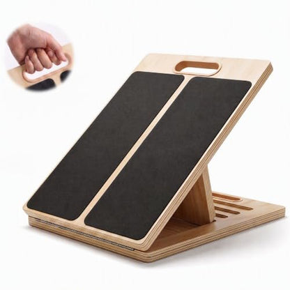 Wooden Slant Board for Calf Stretching, Adjustable Stretch Board