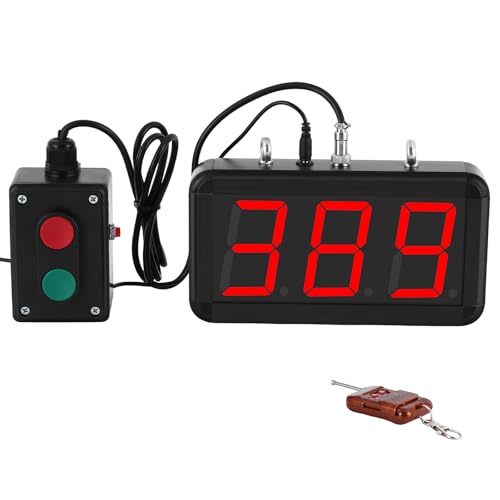 JIAWANSHUN 3-Digit Digital Lap Counter, 3.5" LED Display for Golf & Kart