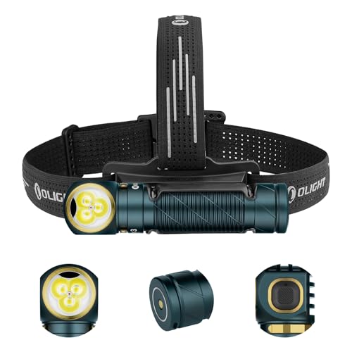 OLIGHT Perun 3 Headlamp Rechargeable, Red Light, Waterproof, Dream Blue - color: Dream Blue