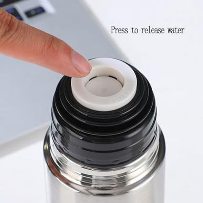Small water bottle Mini Vacuum Insulated Stainless Steel Water Bottle Flask Metal Bottle for Hot and Cold Drinks 12Oz/350ml(Silver) - size: 12 Ounces