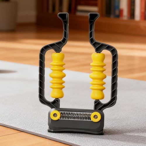 Roller Massager Adjustable Relax Non-Slip Tool with Spring Base - color: Black