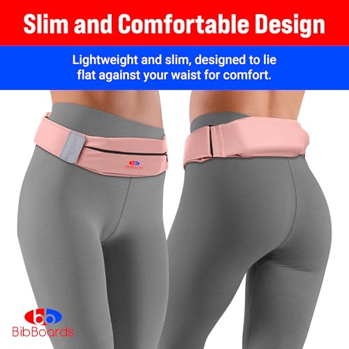 BibBoards Running Belt for Phone, Pink, 38-48 in - color: Pink, style: 38 Inch