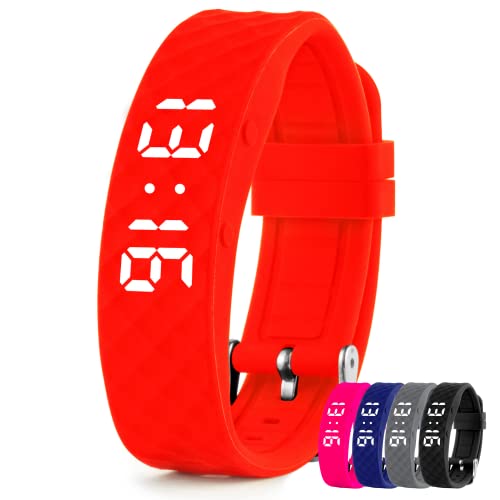 Tabtime Vibrating Alarm Wristband - Silent Alarm Watch for Adults and Kids - with up to 10 Personal or Pill Reminders per Day