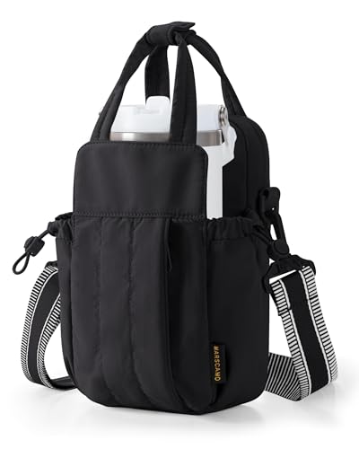 Marscamd Crossbody Water Bottle Holder Bag with RFID for 32 oz - color: Black