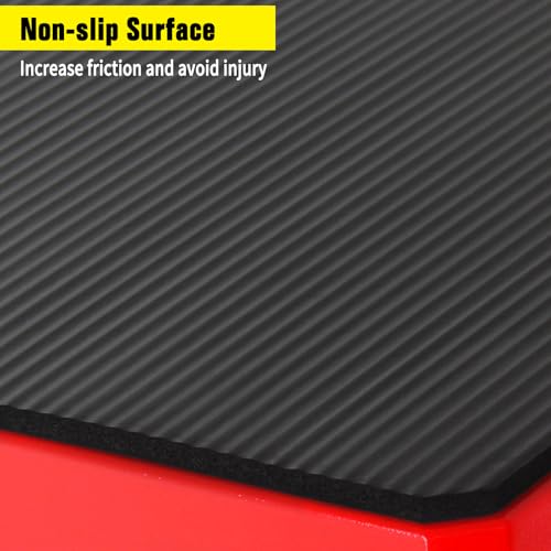 Plyometric Boxes for Jumping - color: Red, size: 12/18/24/30 inch