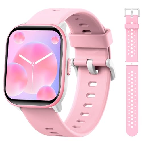 meoonley Kids Watch for Girls Boys with IP68 Waterproof, Girls Watch with 19 Sports Modes, Sleep Tracking, Pedometer, Stopwatch, Kids Activity Tracker, Birthday Gifts for Girls Age 6-15 Years Old - color: Pink