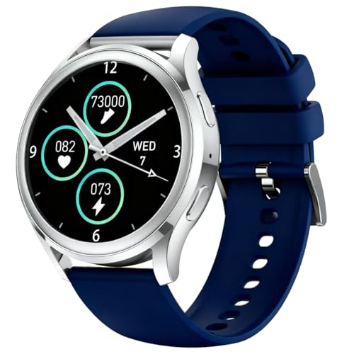 Smart Watch Fitness Tracker for iPhone Android for Women Men, Activity Tracker with Calorie & Step Counter, 150+ Sports, Daily Workout & Sleep Monitor，IP68 Waterproof Smartwatch (Blue) - color: Blue