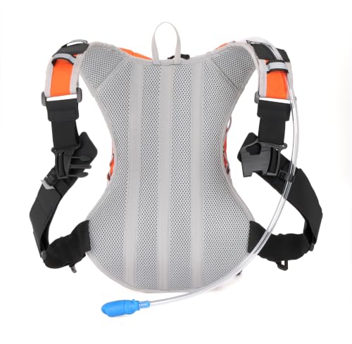 Hydration Backpack with 2L Bladder Water Pack for Hiking Cycling Running - color: orange