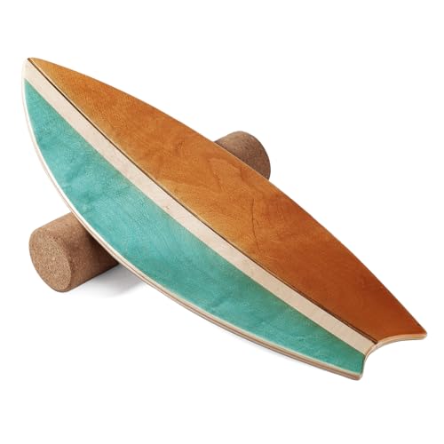 Balance Board with Cork Roller - color: baby blue