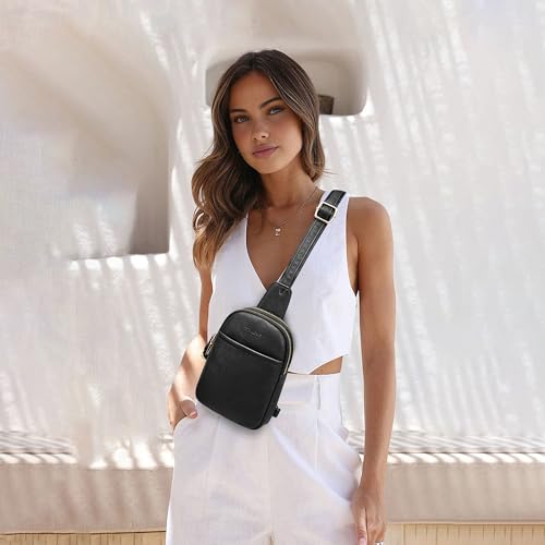 Crossbody Sling Bags & Fanny Packs - Women's Belt Bag Gifts - color: 1-black