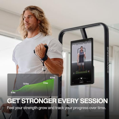 Speediance Gym Monster Smart Home Gym, Multifunctional Strength Training Machine, Smith Machine Power Cage Workout Station, Squat Rack Cable Machine, Full Body Fitness Equipment for Home Workout - style: Family Plus