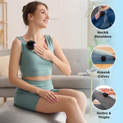 5-in-1 Foot Massager Roller Set for Plantar Fasciitis & Heel Pain Relief - color: 5-piece Set Black