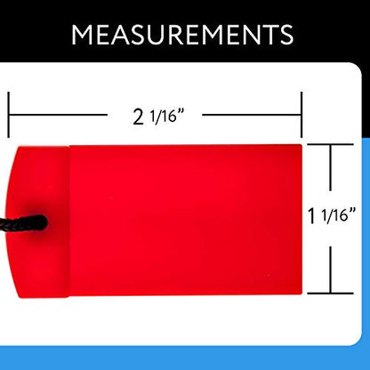 IMPRESA Replacement Treadmill Safety Key Clip - Universal Safety Key for Treadmill - Braided Nylon Security Cord & Clip - Black & Red, Pack of 1