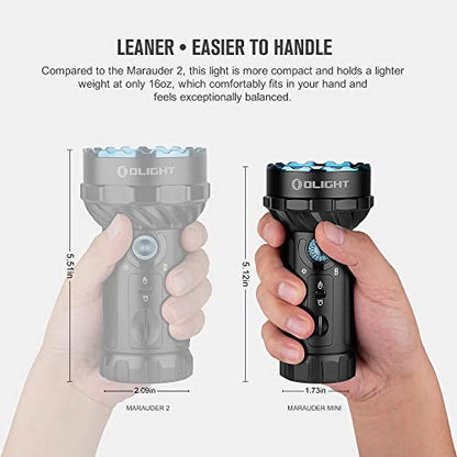 OLIGHT Marauder Mini Powerful Flashlight RGB Lights Black - color: Black