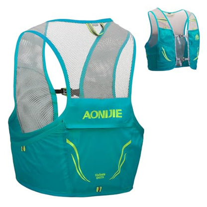 TRIWONDER Hydration Vest 2.5L Ultra Trail Running Backpack Hydration Pack Marathon Vest Lightweight Outdoor Hiking Cycling Daypack - color: 01【2.5L】Light Blue - Only Vest, size: M/L - 90-102 cm