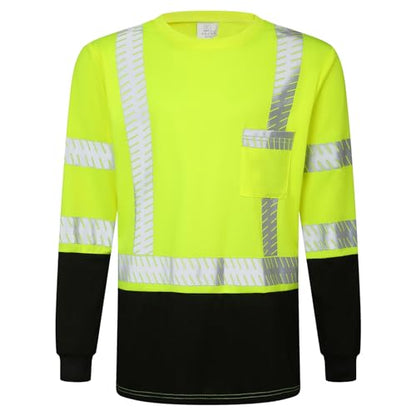 Safety Shirts Hi Vis Construction Shirts for Men and Women - color: Yellow-1, size: XX-Large