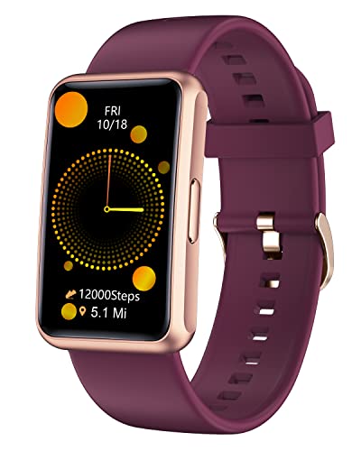 Cloudpoem Fitness Tracker No Bluetooth No APP/Phone Required, Fitness Watch IP68 Waterproof with Steps Counter Sleep Tracker Alarm Clocks Stopwatch for Men Women Parents (Purple) - color: Purple