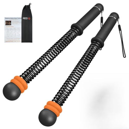 Red O Adjustable Weighted Ropeless Battle Rope & Arm Workout Equipment（Black） - color: Black