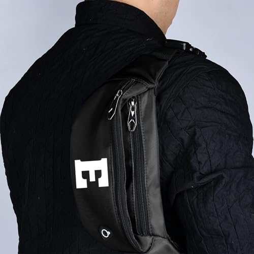 Fanny Packs for Men and Women Water-Repellent Sports Waist Pack Bag - color: 1pack-Black Letter E