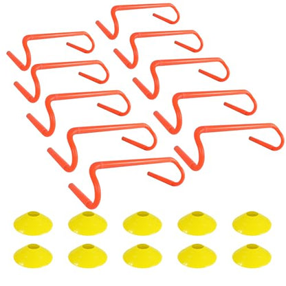 Agility Hurdles Detachable Speed Hurdles Spliced Agility Training Equipment for Soccer, Basketball and Track Drills - size: 6"