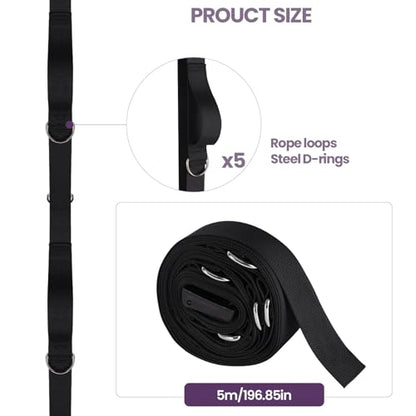Door Anchor Strap for Resistance Bands, Multi Point Workout Attachment