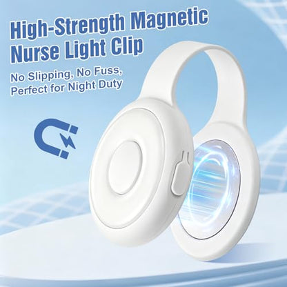 Rechargeable Nurse Lights Clip On for Night Shift, Badge Light - color: O-White