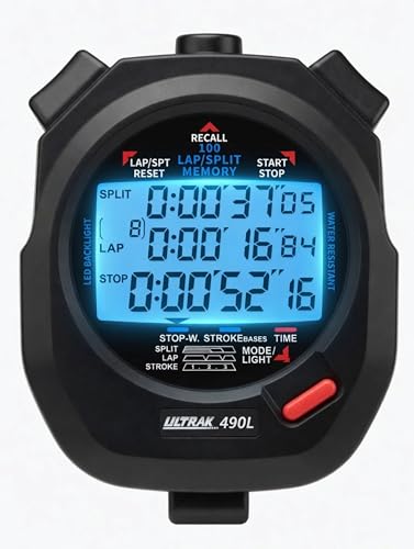Ultrak 60 Memory 3 Line Display Stopwatch