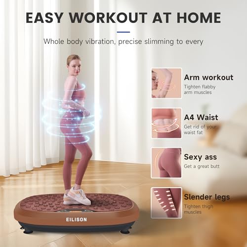 EILISON FitMaxx 3D XL Vibration Plate Exercise Machine with 120 Speeds