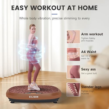 EILISON FitMaxx 3D XL Vibration Plate Exercise Machine with 120 Speeds