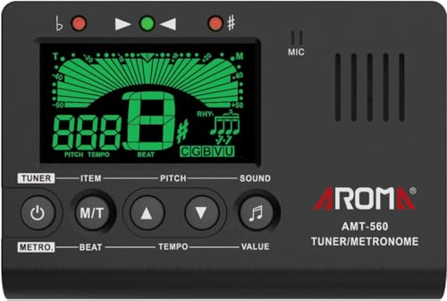 Ulumac Aroma 3-in-1 Digital Metronome Tuner for Guitar, Bass, Violin, Piano - size: 3 in 1