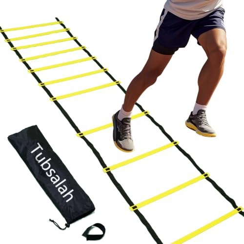 20ft Adjustable Agility Ladder with Carry Bag Training Equipment for Footwork Drills