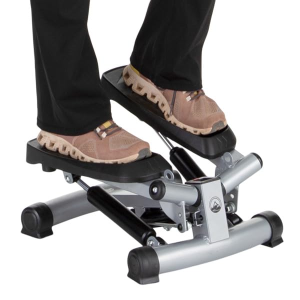 Portable Stair Stepper Exercise Machine with LCD Monitor and Resistance Bands – Compact Home Gym Stair Climber for Cardio, Strength, and Full-Body Workouts by Wakeman