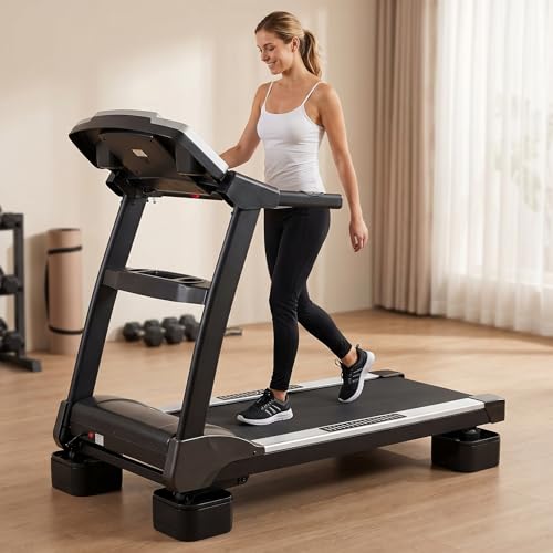 6PCS Treadmill Incline Riser Blocks, Walking Pad Incline Blocks for Home Gym, Adjustable Stackable Leveling Non-Slip Risers for Running/Walking Machine to Simulate Uphill Training
