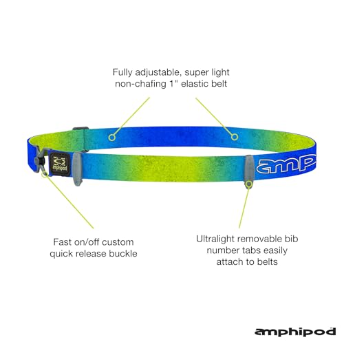 Amphipod Race-Lite Quick-Clip Luxe Race Belt with Bib Holder - OS