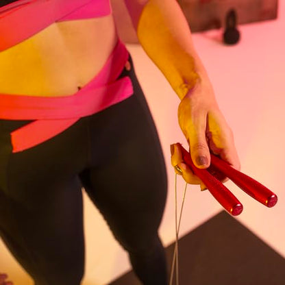 Elite Jumps Bullet COMP Speed Jump Rope, Double Under WOD - color: Silver