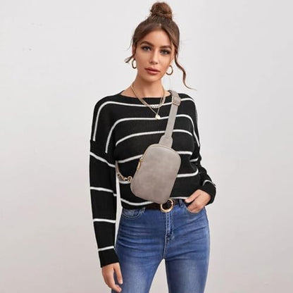 Crossbody Sling Bags & Fanny Packs - Women's Belt Bag Gifts - color: 0-grey