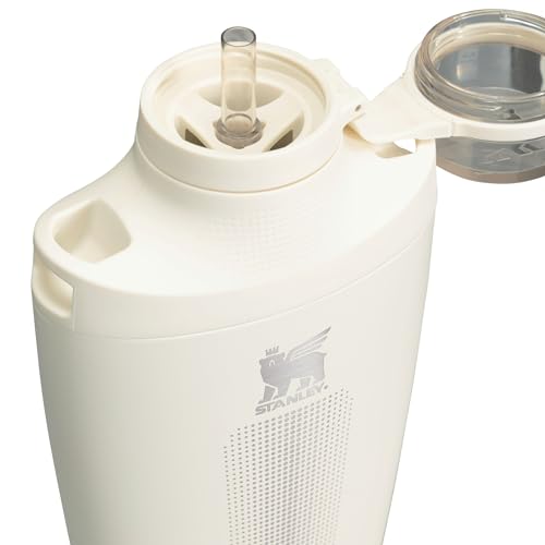 Stanley Cross Bottle 23 oz | Travel Water Bottle with Jacquard Strap | Leakproof Tritan Lid with Removable Straw | Insulated Stainless Steel | BPA-Free | Cream - color: Cream, size: 23 Ounces