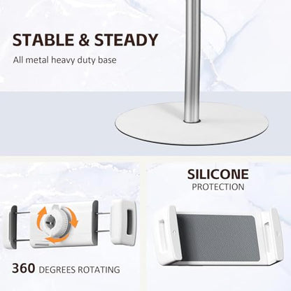 OATSBASF Heavy-Duty iPad Stand Floor 66.1" Height-Adjustable Tablet Holder