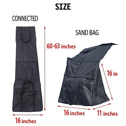 Japard Dog Agility Equipment 18-24 Inch Tunnel Sandbags 2 Pack - size: 2 Sandbags