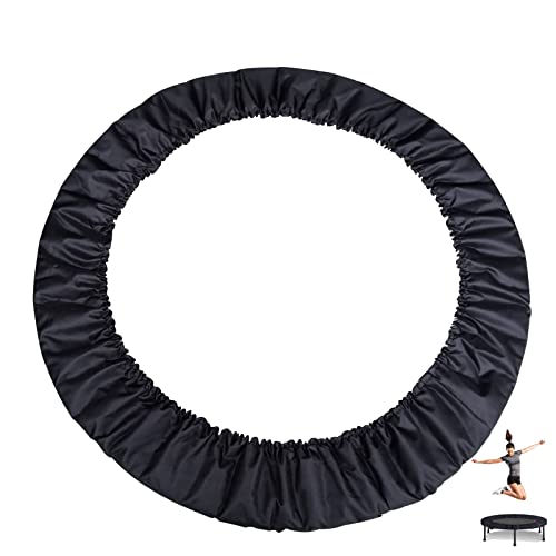 Mini Trampoline Spring Cover 36 38 40 45 60inch Small Trampoline Pad Replacement 3 Layers Thickened & Widened, 800D Tear-Resistant Oxford Cloth, fit Indoor Trampoline for Toddlers - color: Black, size: 101cm(40inch)