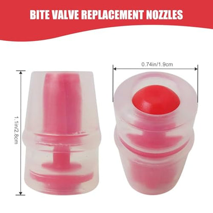 Professional 6Pcs Hydration Pack Bite Valve Sheath Safe Nozzle Mouthpiece Replacement Bite Valve Sheath for Water Bladder Reservoirs Hydration Fit Reservoirs of Varying Capacities, Color