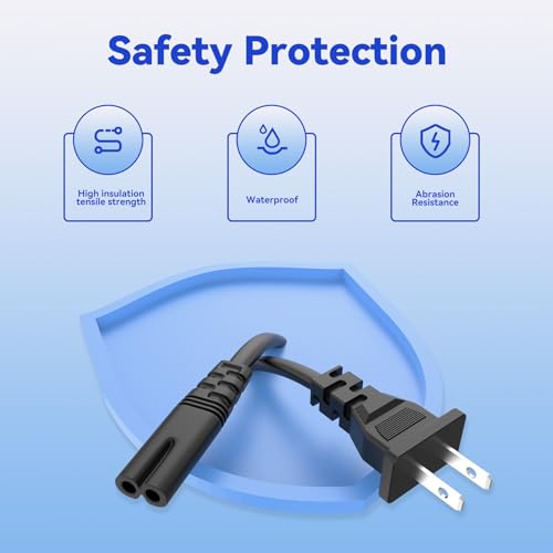 AC Power Cord for Ellipse Electric Elliptical Machine Under Desk Leg Exerciser