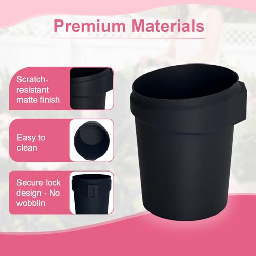 Cup Holder for Thule Glide 3/4/ Spring & Shine Stroller – Holds Stanley Cups, Bottles & Cans, Lightweight Clip-On Drink Holder Attachment, No-Tool Installation