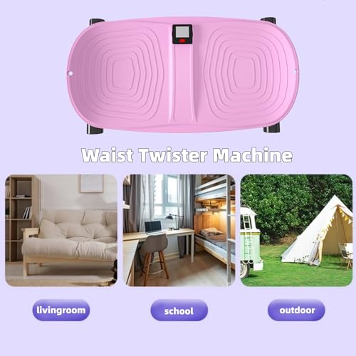 Waist Twister Machine for Exercise - color: pink with digital screen
